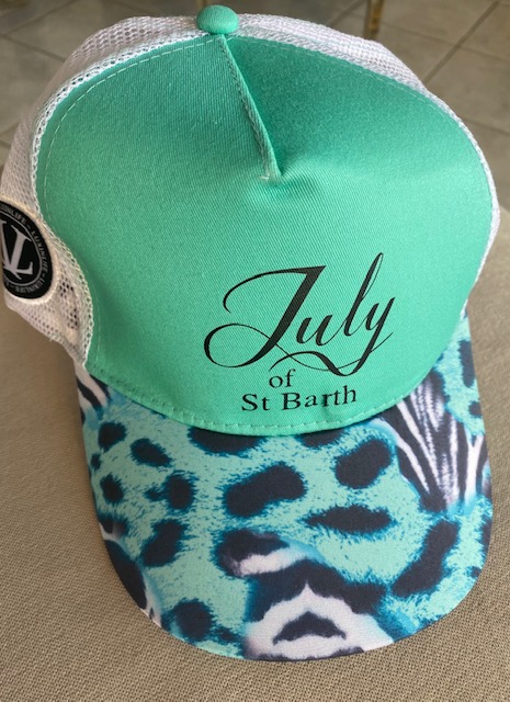 CASQUETTE VERTE TURQUOISE JULY OF ST BARTH