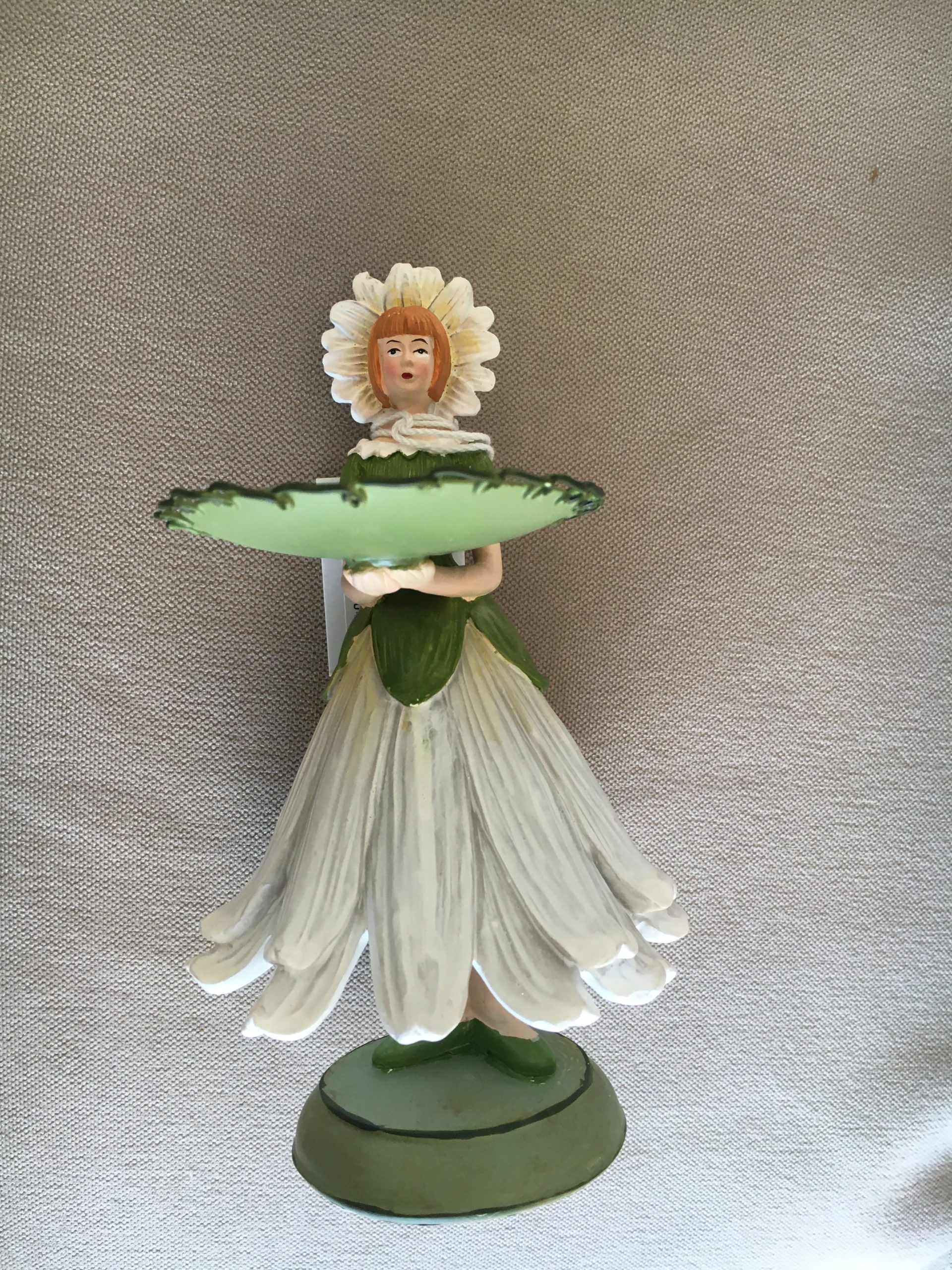 Carry candle wooden marguerite