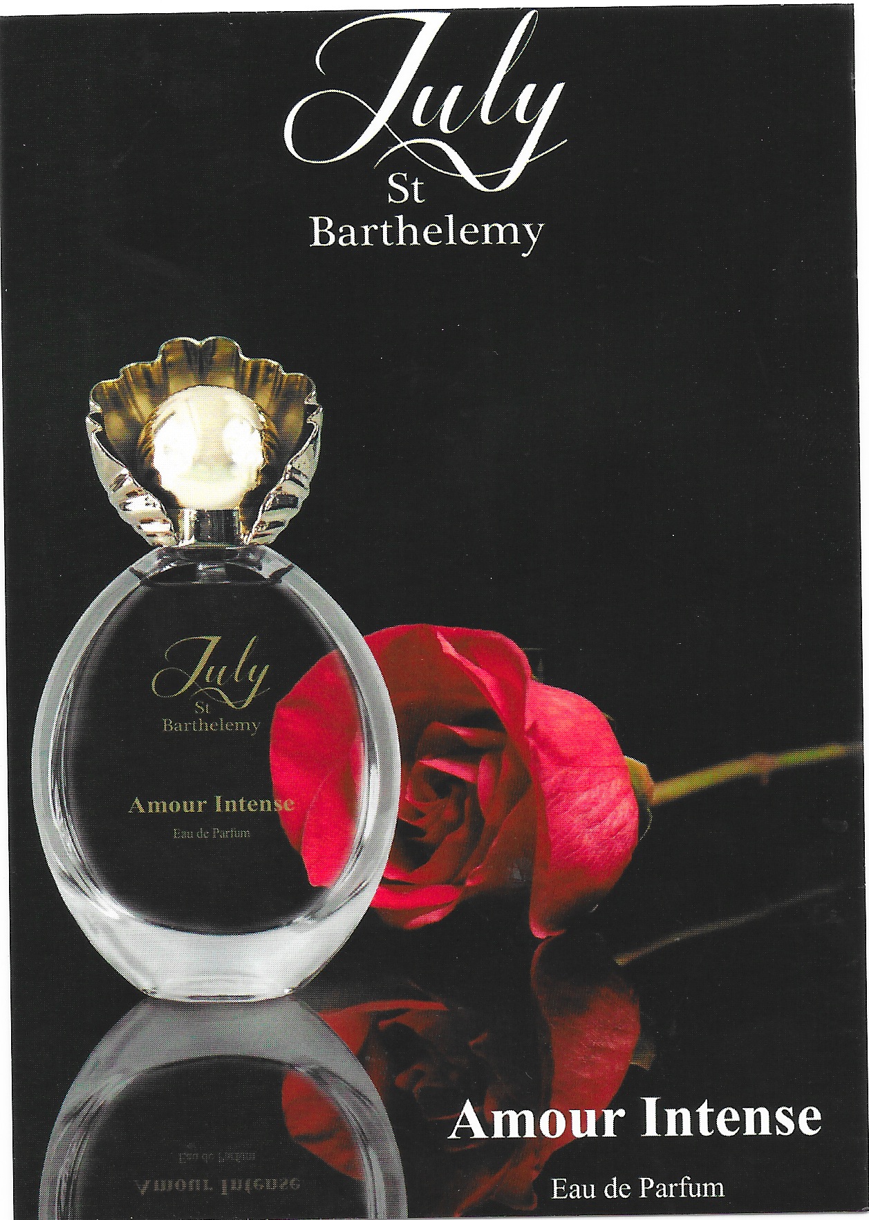 Amour Intense perfumed card