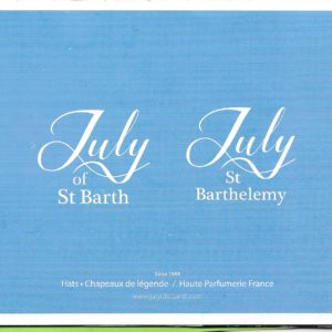 Catalogue July of St Barth et July St Barthelemy avec nos 12 parfums